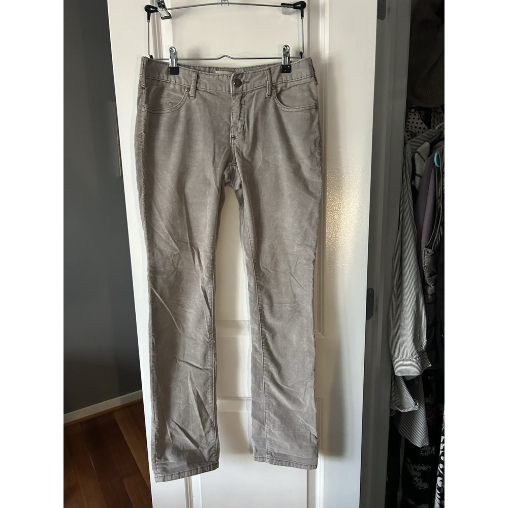 Pilcro and The Letterpress Women's Gray Corduroy Pants Vintage Slim Size 27